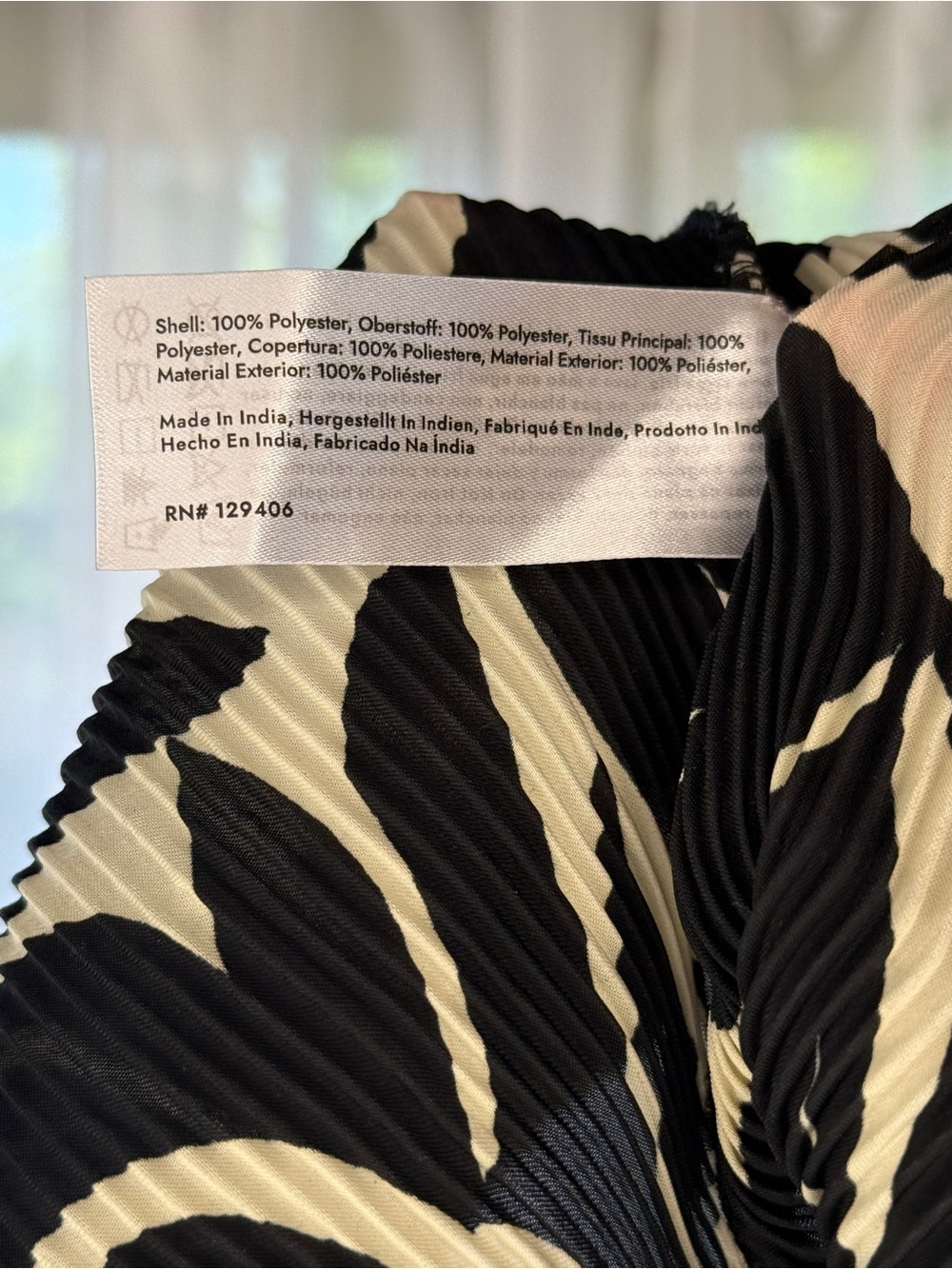 VENUS XL Pleated Two Piece Set Black Cream Crop Top Palazzo Pants Wide Leg - Picture 9 of 9